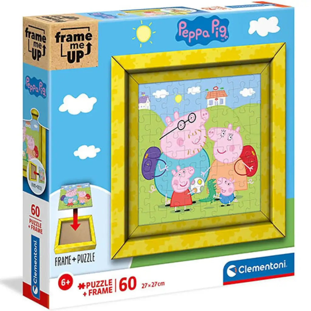 imagen de Rompecabezas enmarcado de Peppa Pig 60 piezas - Clementoni 1