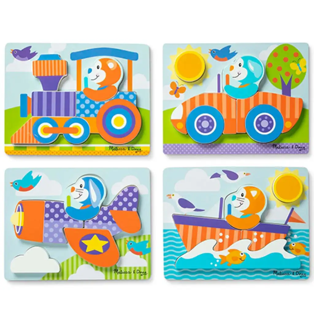 imagen de Rompecabezas gigante de madera de vehículos - Melissa & Doug 2