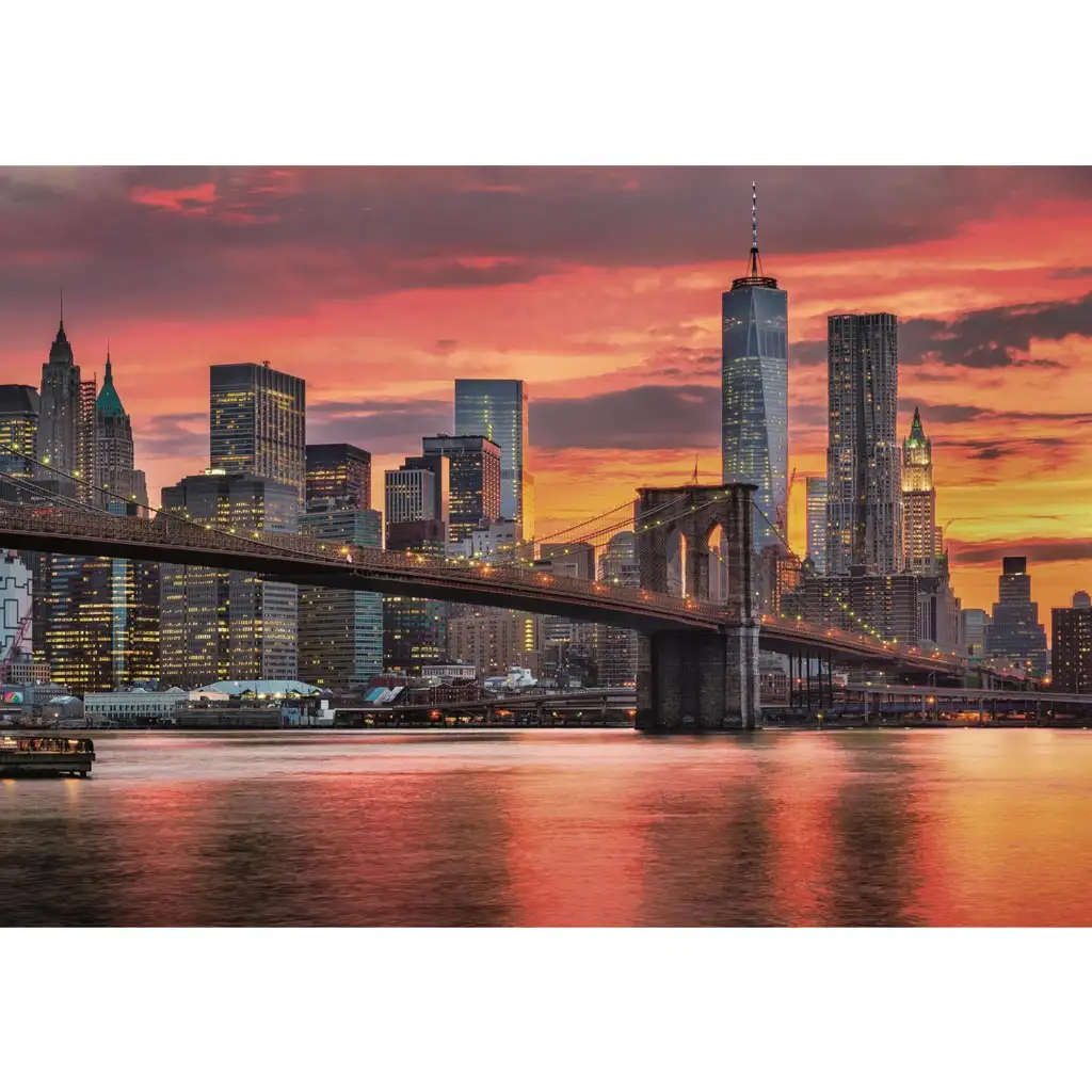 imagen de Rompecabezas HQC de 1500 piezas del East River al atardecer - Clementoni 2
