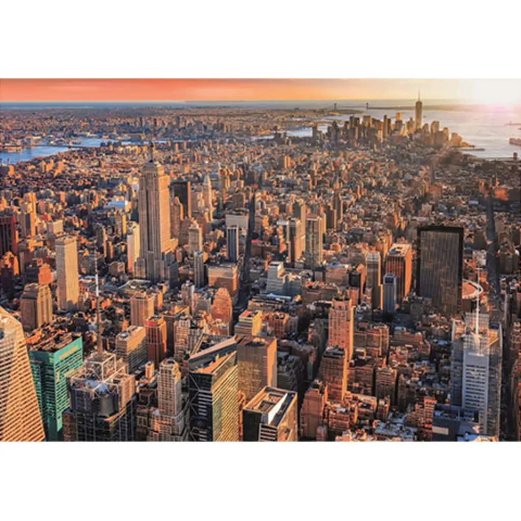 imagen de Rompecabezas HQC del atardecer de Nueva York 1000 piezas - Clementoni 2