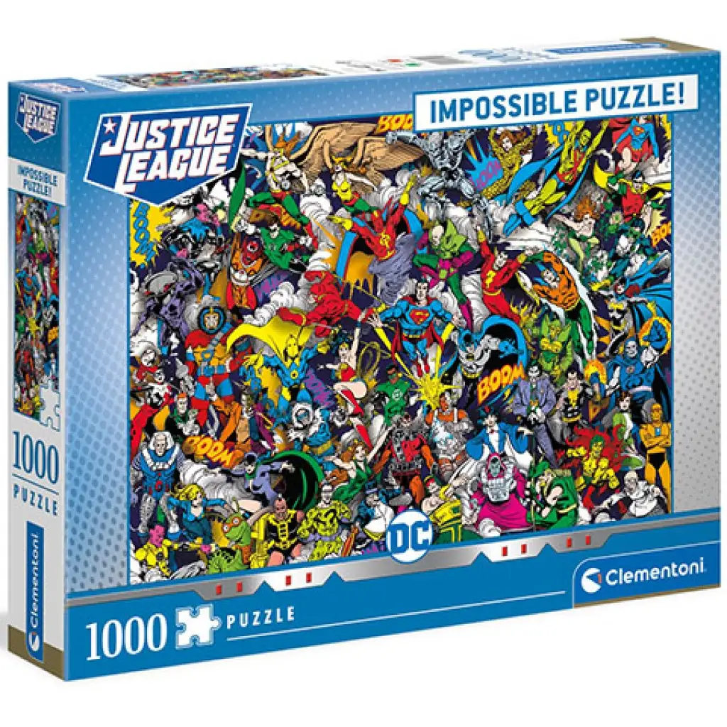 imagen de Rompecabezas imposible de la Liga de la Justicia de DC Comics 1000 piezas - Clementoni 1