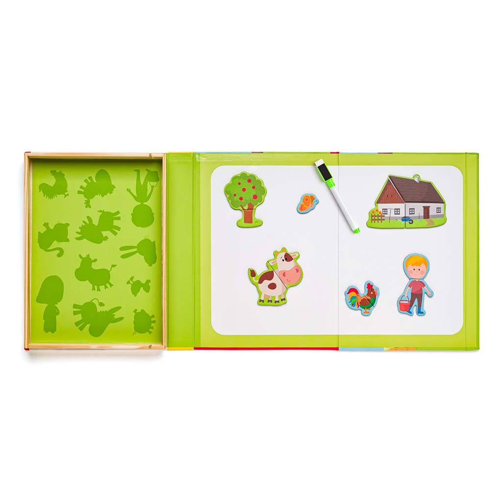 imagen de Rompecabezas magnético en caja - Granja - Woodyland 3