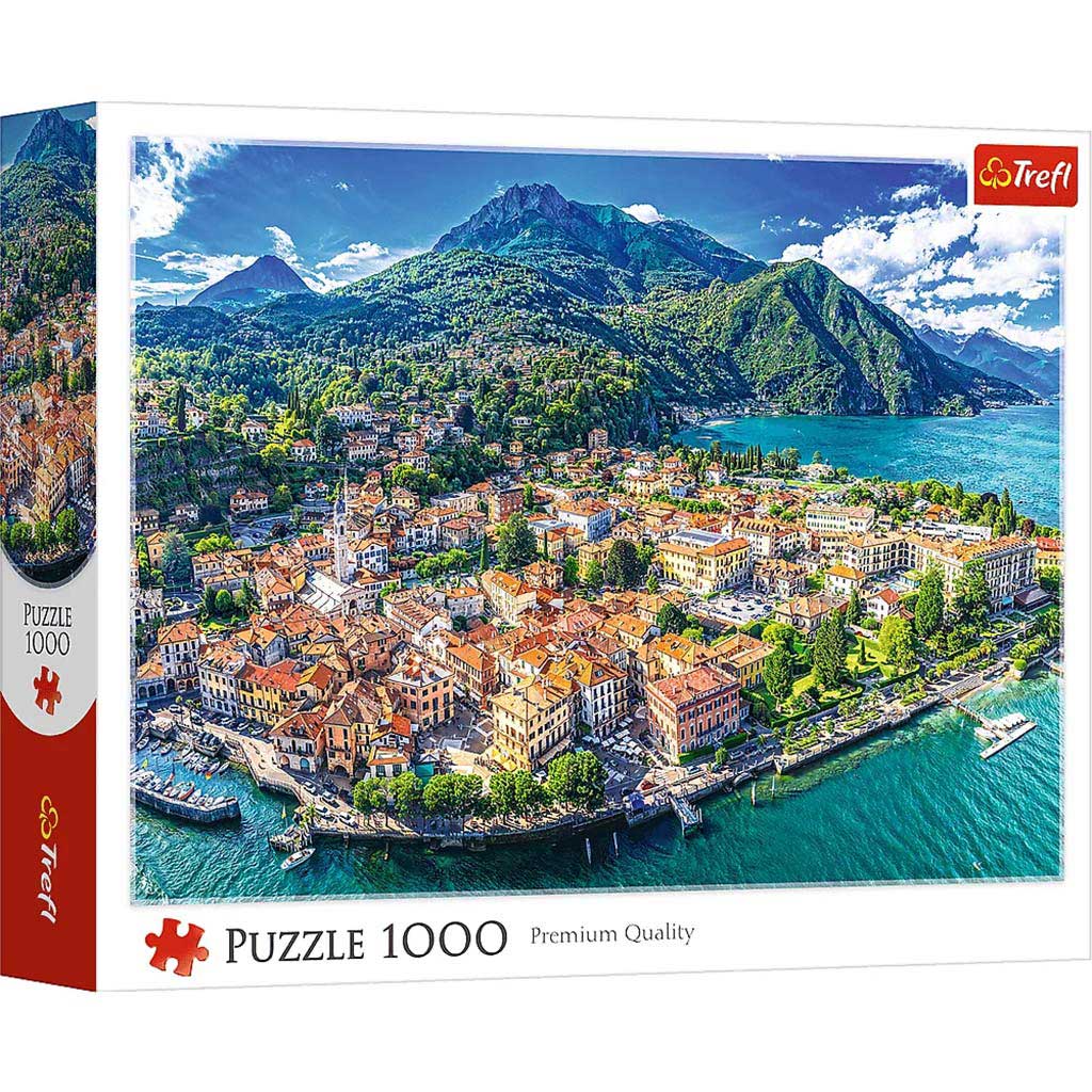 imagen de Rompecabezas premium de 1000 piezas de Menaggio a orillas del lago de Como - Trefl 1