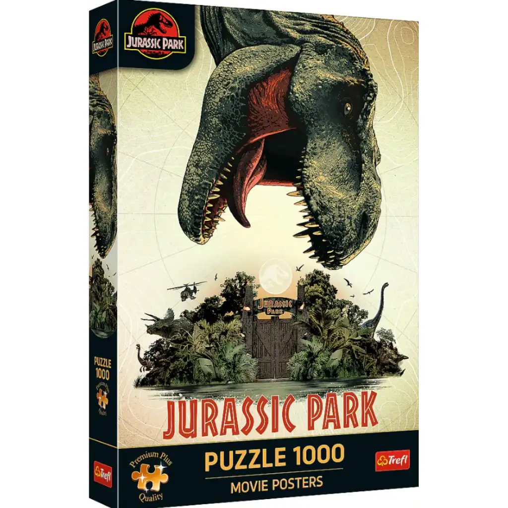 imagen de Rompecabezas premium de felpa de 1000 piezas de Jurassic Park - Trefl 1