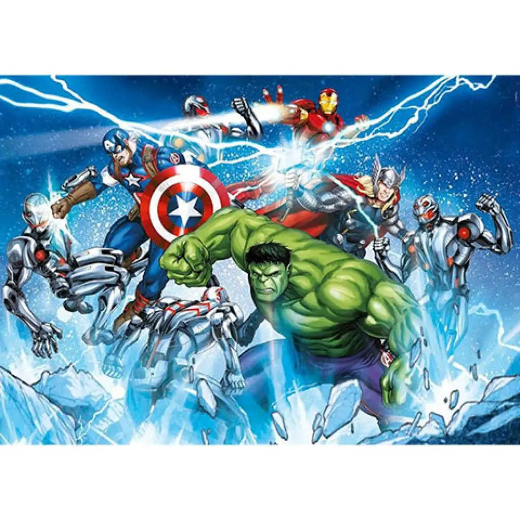 imagen de Rompecabezas Super Color de 104 piezas de los Vengadores - Clementoni 2