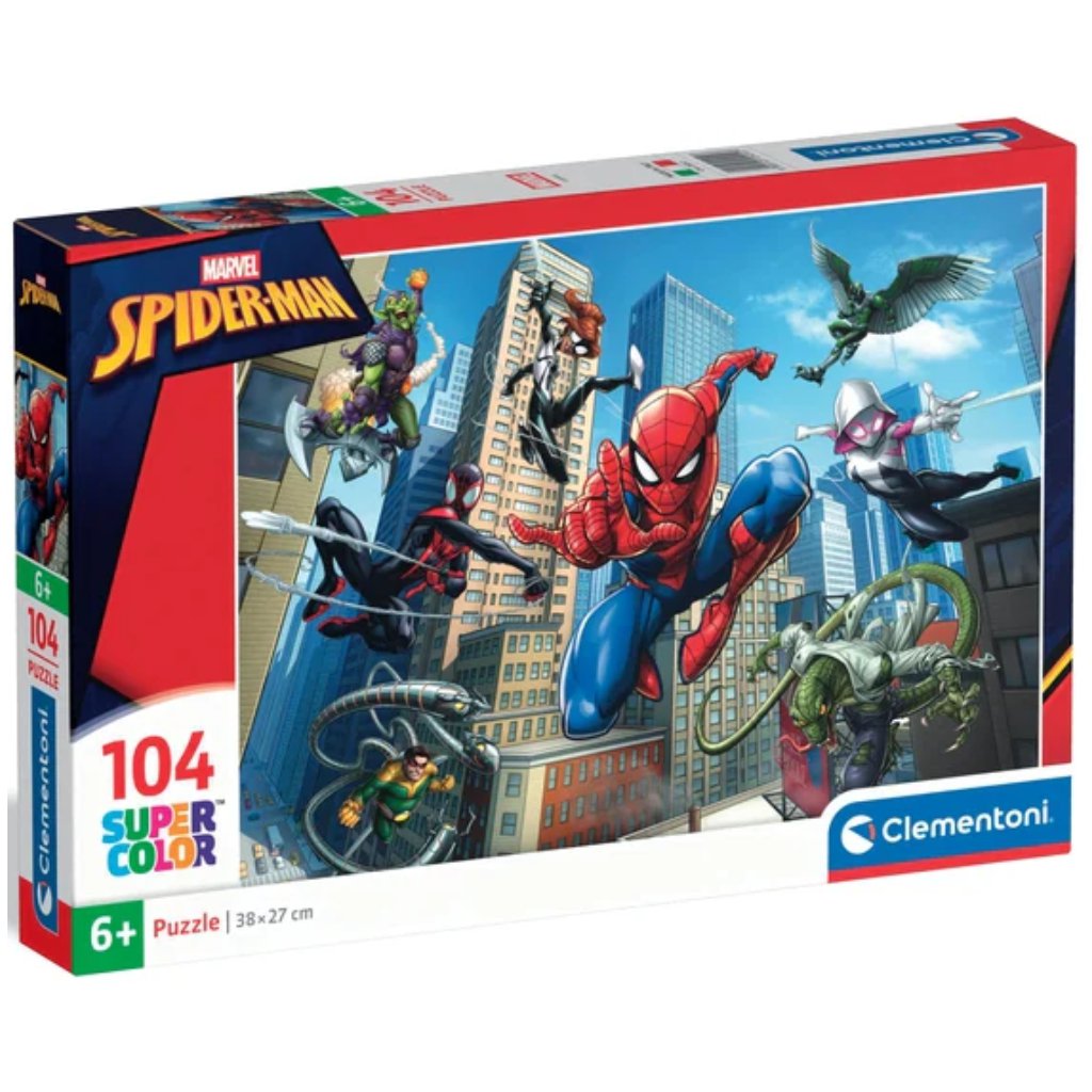 imagen de Rompecabezas Super Color de Spider-Man 104 piezas - Clementoni 1