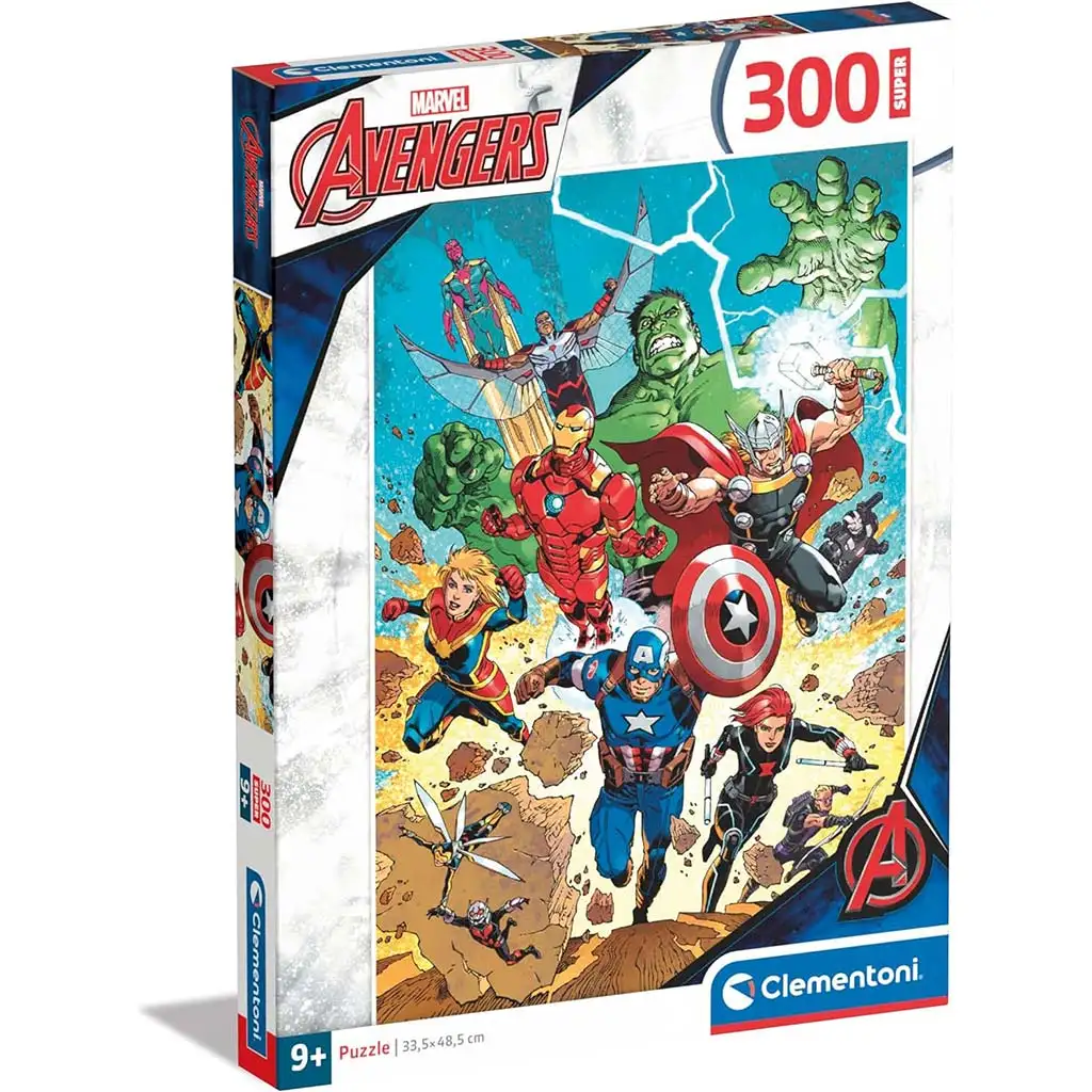 imagen de Rompecabezas Super de 300 piezas de Los Vengadores - Clementoni 1
