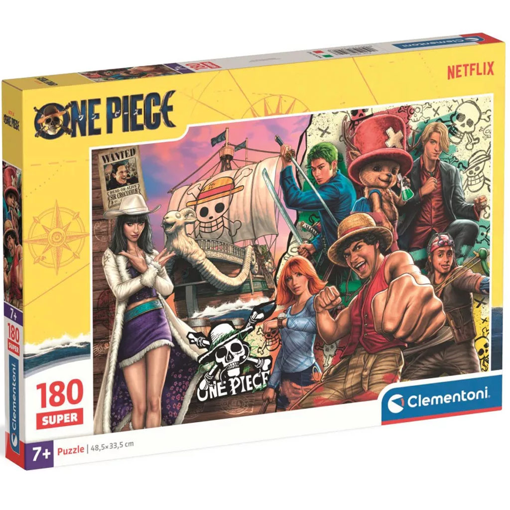 imagen de Rompecabezas Supercolor de 180 piezas de One Piece - Clementoni 1