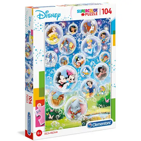 imagen de Rompecabezas Supercolor de héroes de Disney 104 piezas - Clementoni 1
