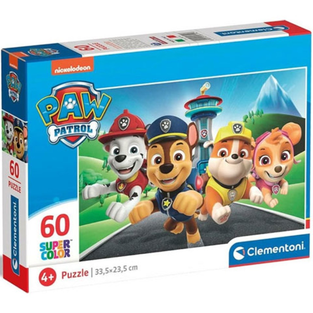 imagen de Rompecabezas Supercolor de Patrulla Canina 60 piezas - Clementoni 1