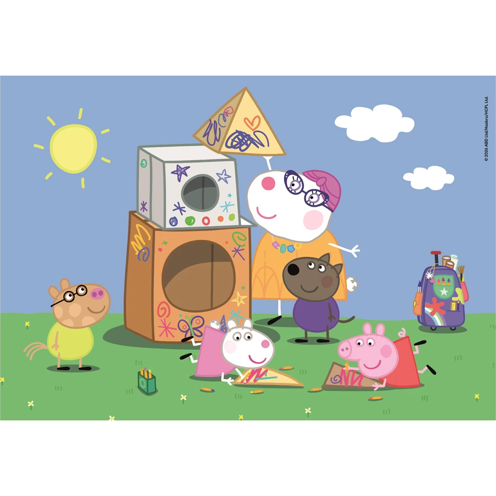 imagen de Rompecabezas Supercolor de Peppa Cerdita 2x60 piezas - Clementoni 2