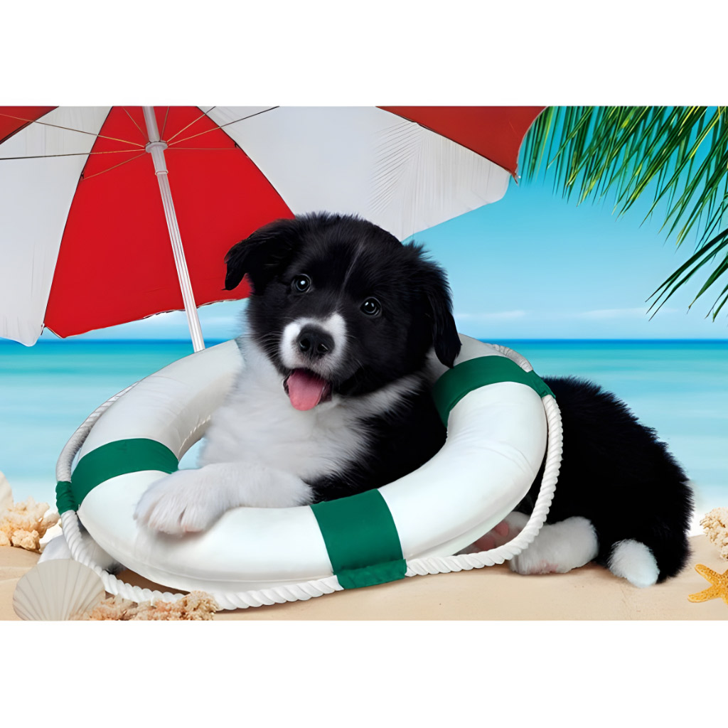 imagen de Rompecabezas Supercolor de playa soleada de 104 piezas - Clementoni 2