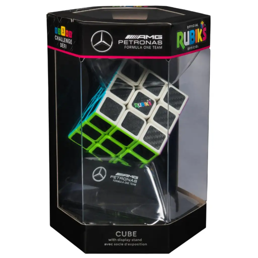 imagen de Rubik Mercedes AMG Petronas F1 cubo de carbono 3x3 - Spin Master 1