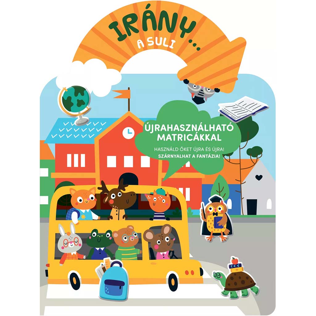 imagen de ¡Rumbo... al colegio libro de actividades con pegatinas reutilizables! 1
