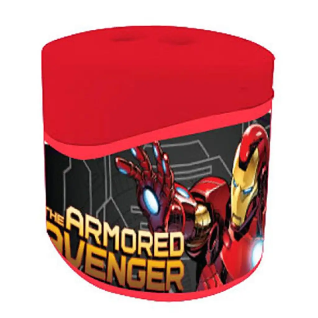 imagen de Sacapuntas de plástico de los Vengadores con 2 agujeros y diseño de Iron Man 2