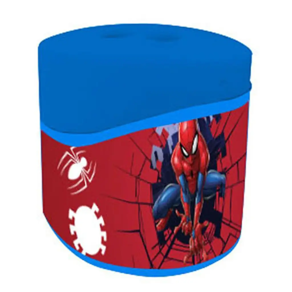 imagen de Sacapuntas de plástico de los Vengadores con diseño de Spider-Man y 2 agujeros 2