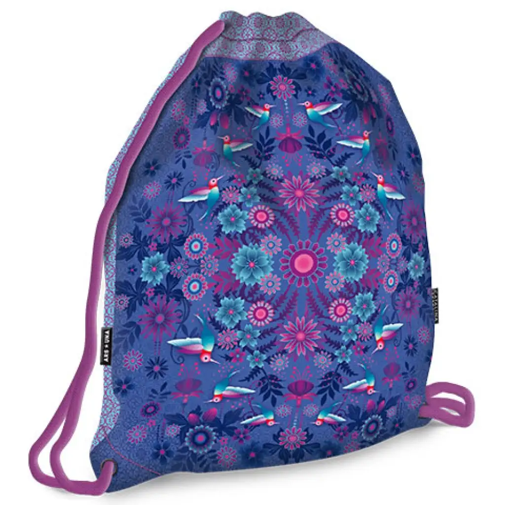 imagen de Saco de deporte con diseño de colibrí de Catalina Estrada 1