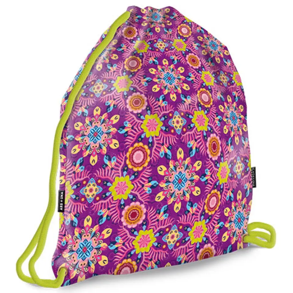 imagen de Saco de deporte con diseño de mandala Catalina Estrada 1