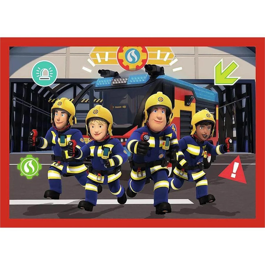 imagen de Sam el bombero 4 en 1 rompecabezas de 12-15-20-24 piezas - Trefl 5
