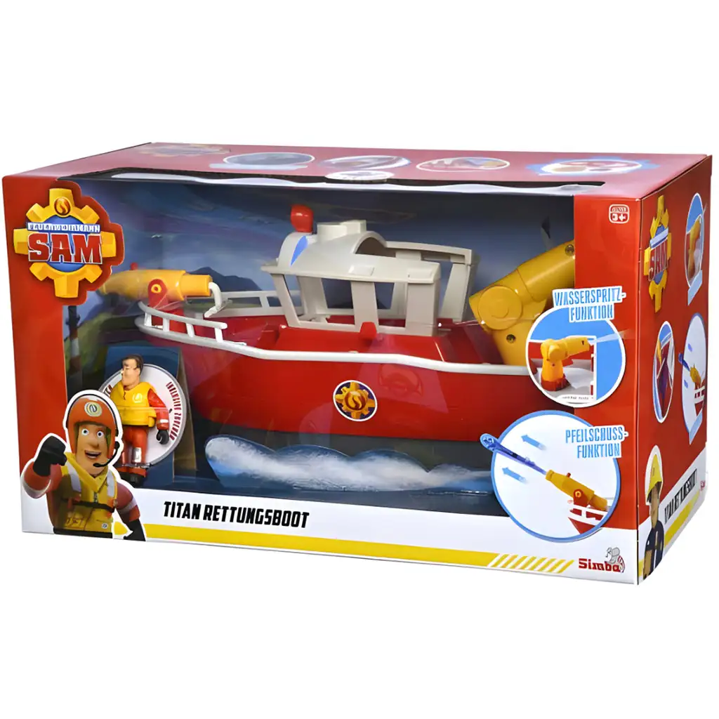 imagen de Sam el Bombero: Barco de Bomberos Titán - Simba Toys 3