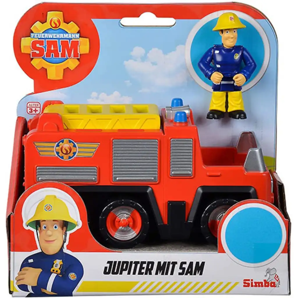 imagen de Sam el bombero: coche de bomberos Jupiter con figura - Simba Toys 1