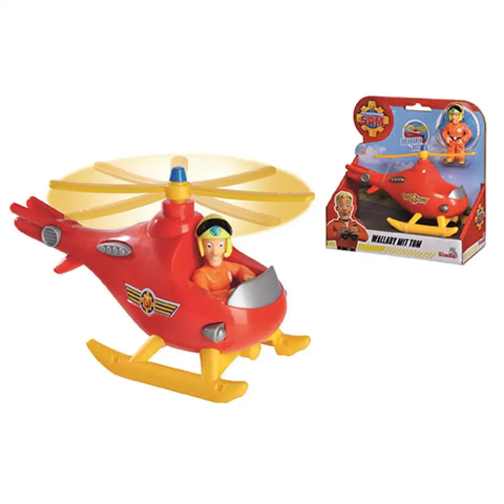 imagen de Sam el bombero: Helicóptero Wallaby con figura de Tom - Simba Toys 2