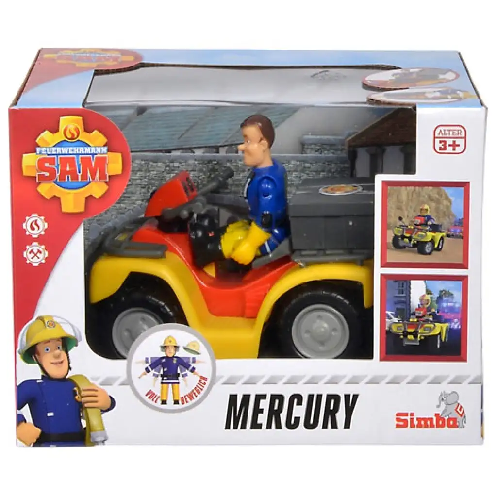 imagen de Sam el bombero: vehículo quad Mercury con figura - Simba Toys 2