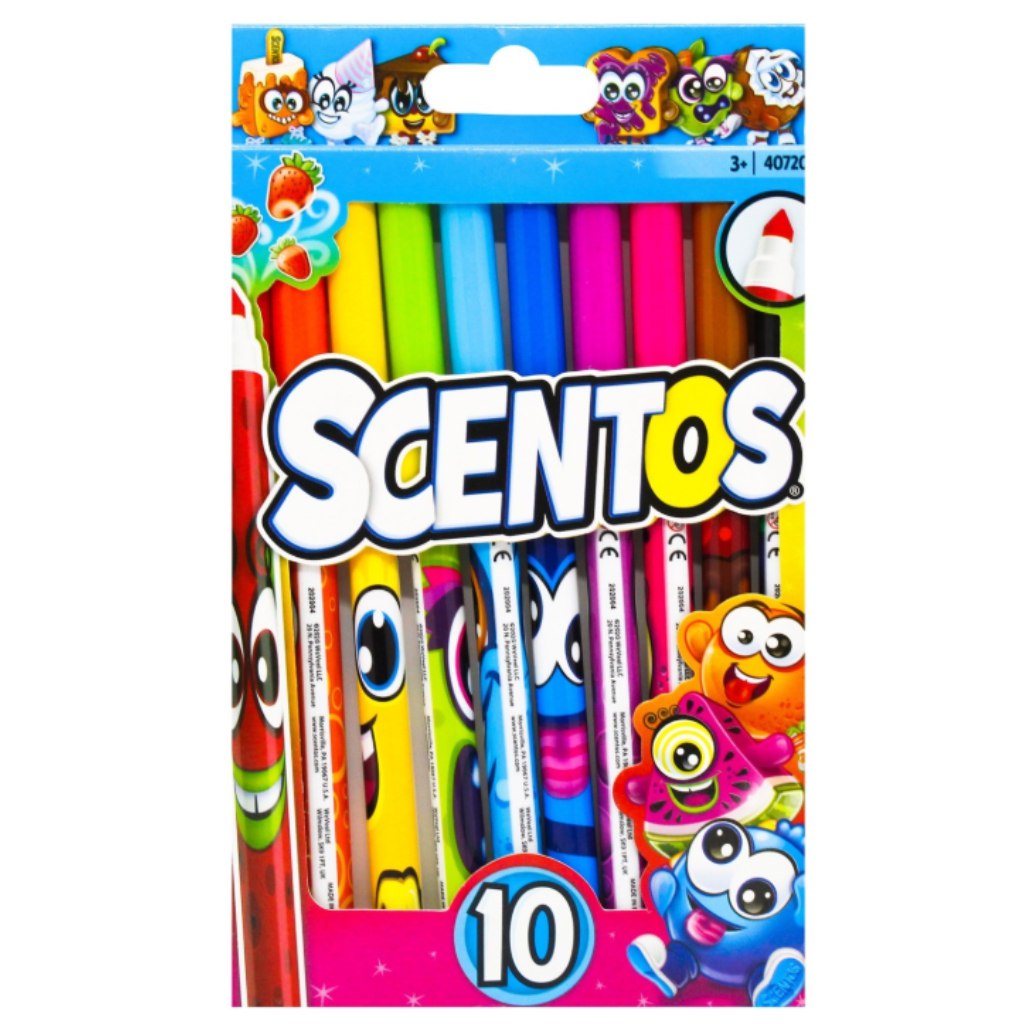 imagen de Scentos rotuladores finos de colores vivos 10 unidades 1