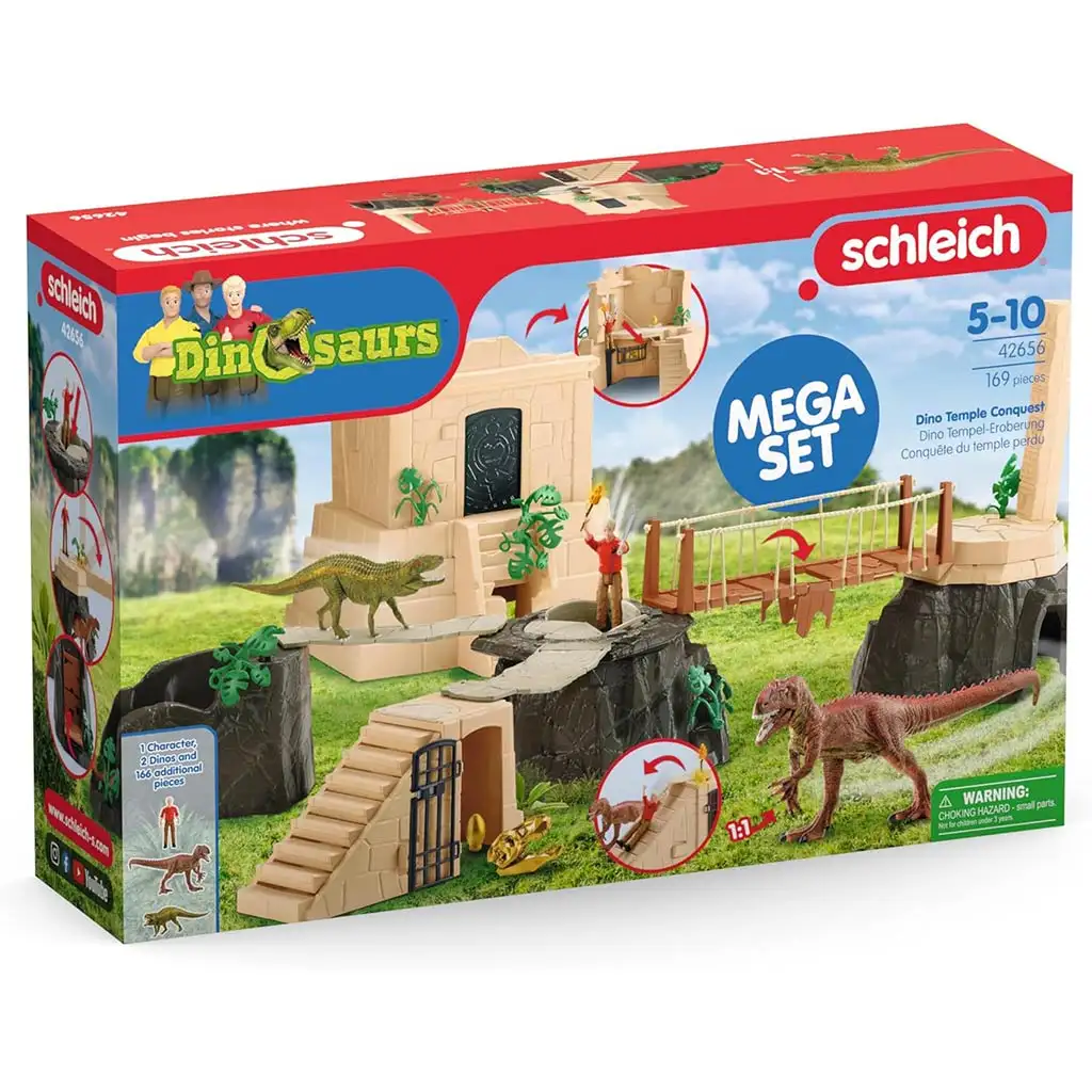 imagen de Schleich: Conjunto de Derrota del Templo de los Dinosaurios (42656) 1