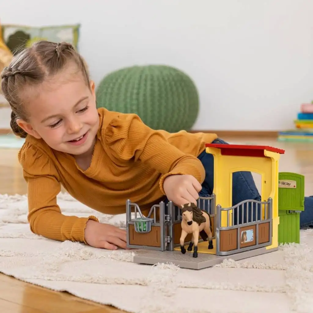 imagen de Schleich: Farm World - Caja de ponis Conjunto de semental islandés (42609) 5