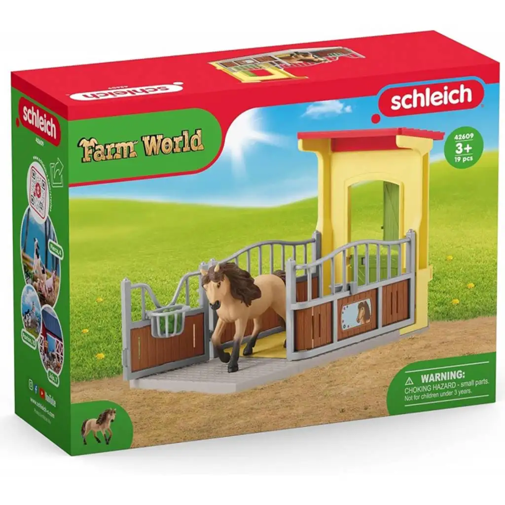 imagen de Schleich: Farm World - Caja de ponis Conjunto de semental islandés (42609) 1