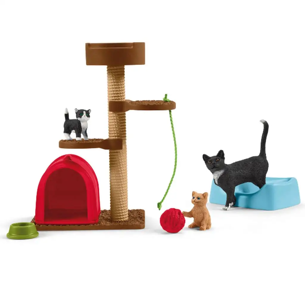 imagen de Schleich: Farm World - Experiencia de juego para adorables gatitos (42501) 2