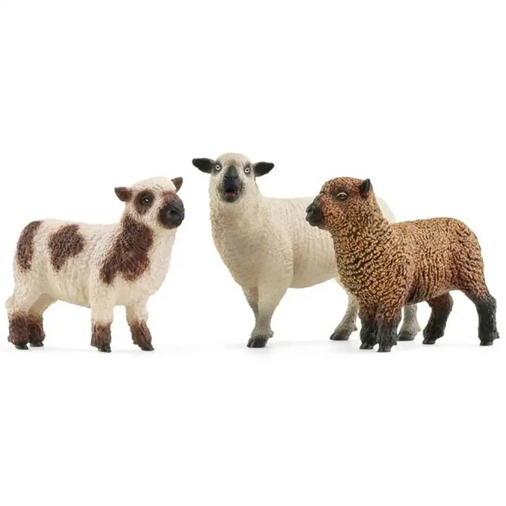 imagen de Schleich: Farm World - Figura set de amigos corderos (42660) 2