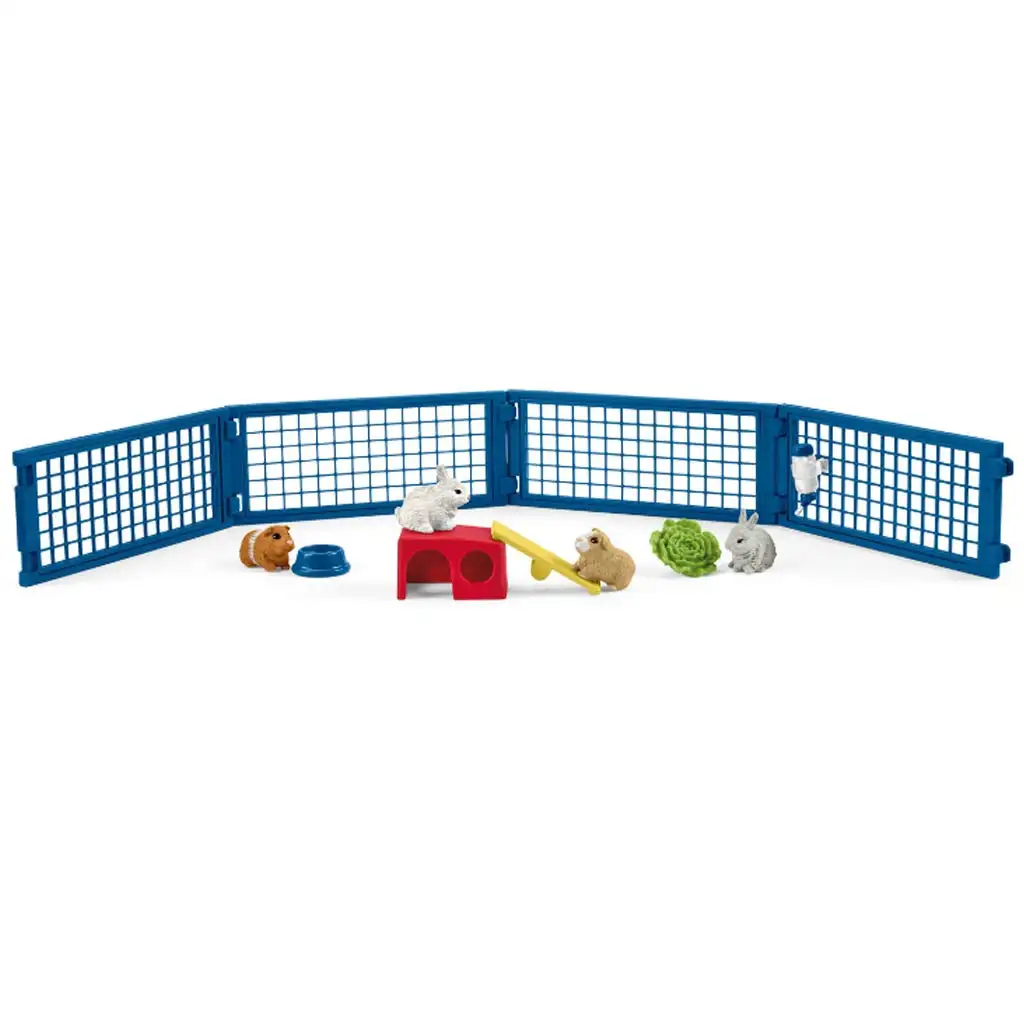 imagen de Schleich: Farm World - Hogar para conejos y cobayas juego de set (42500) 2