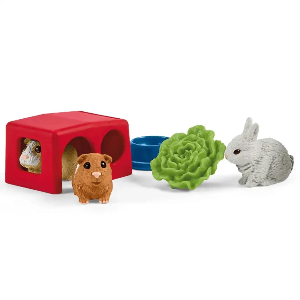 imagen de Schleich: Farm World - Hogar para conejos y cobayas juego de set (42500) 3