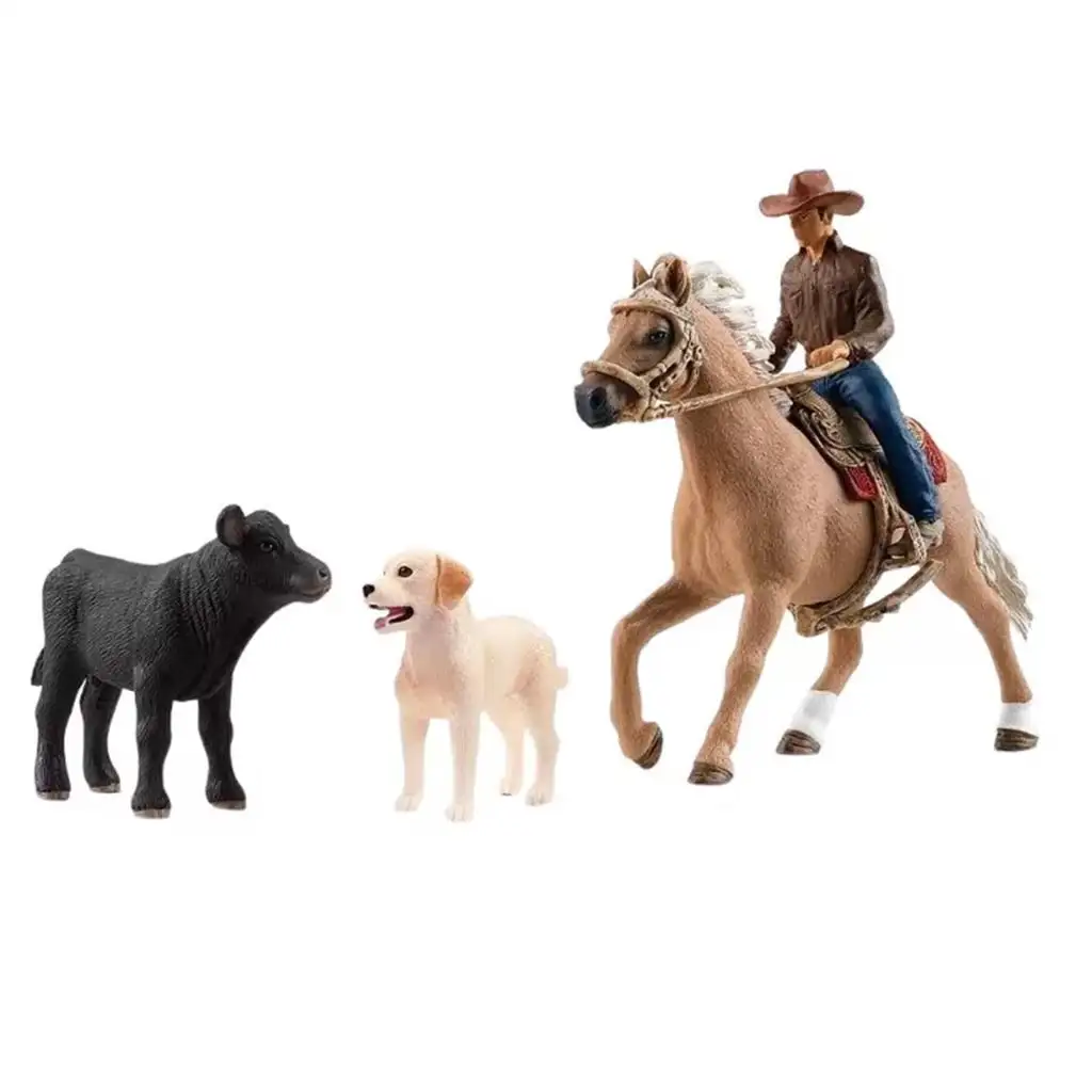 imagen de Schleich: Farm World - Juego de equitación del oeste (42578) 2