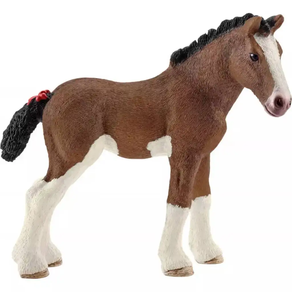 imagen de Schleich: figura de potro Clydesdale (13810) 1