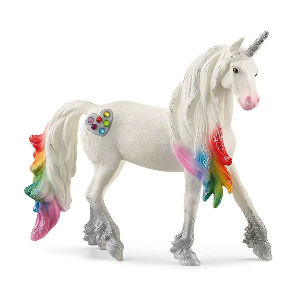 imagen de Schleich: Figura de unicornio macho Rainbow Love (70725) 1