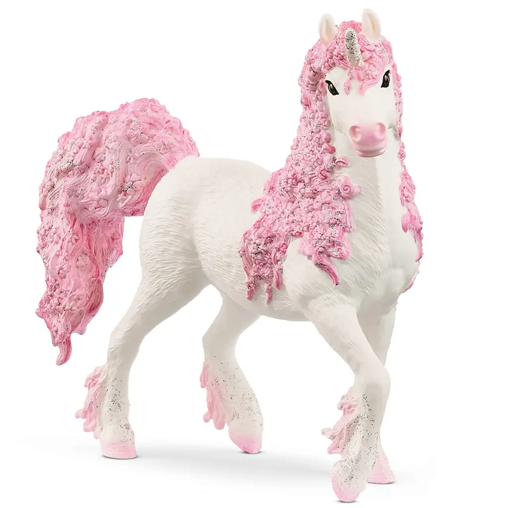 imagen de Schleich: Figura de yegua unicornio floral (70831) 1