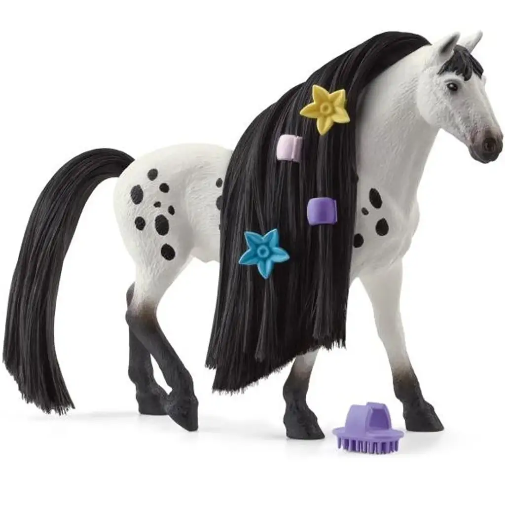 imagen de Schleich Horse Club: Las Bellezas de Sofia - Figura de semental Knabstrupper con crin peinable (42622) 2