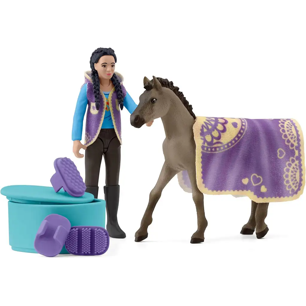 imagen de Schleich: Horse Club - Set de Belleza Kimmel (42753) 2