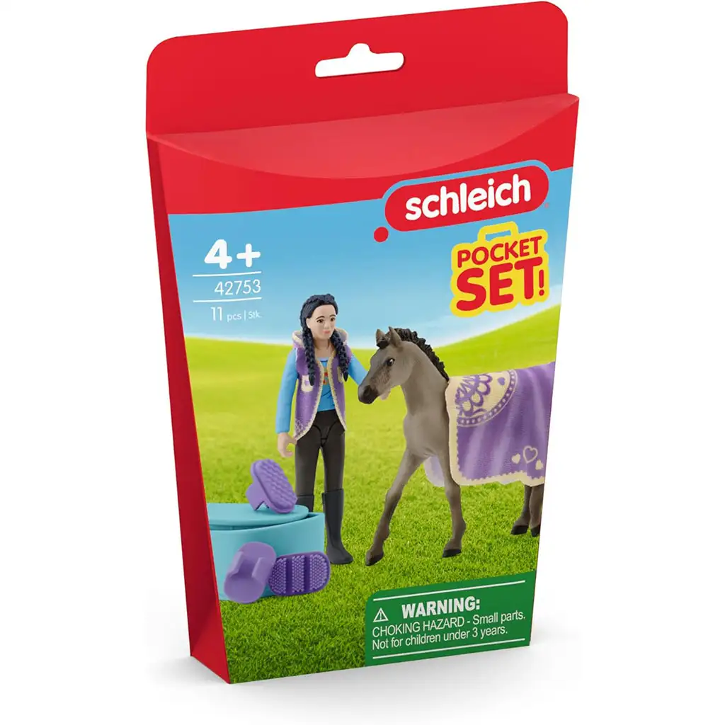 imagen de Schleich: Horse Club - Set de Belleza Kimmel (42753) 1