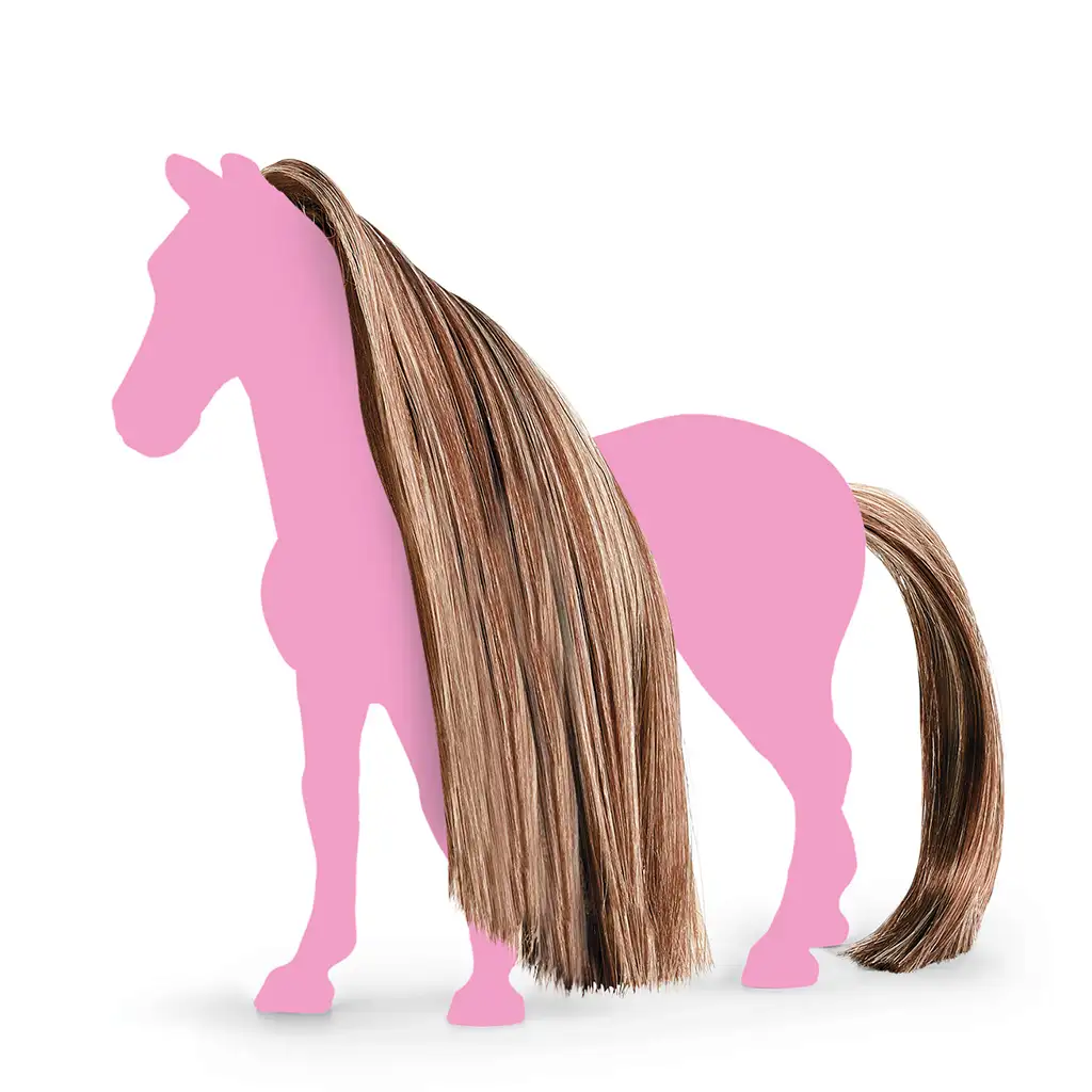 imagen de Schleich Horse Club: Sofia's Beauties - Conjunto de accesorios de crin y cola castaña (42653) 2