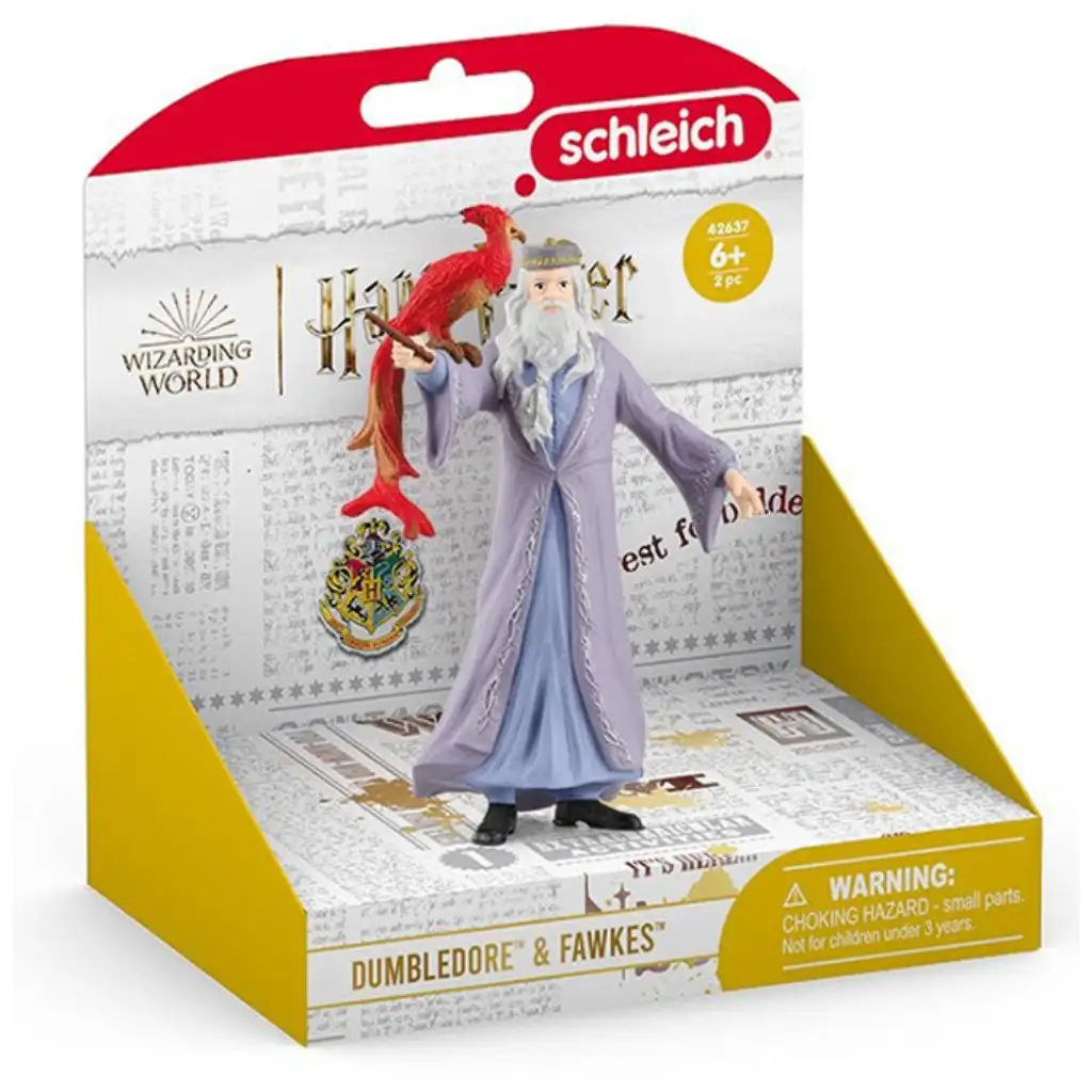 imagen de Schleich: Set de figuras de Harry Potter Dumbledore y Fawkes (42637) 1