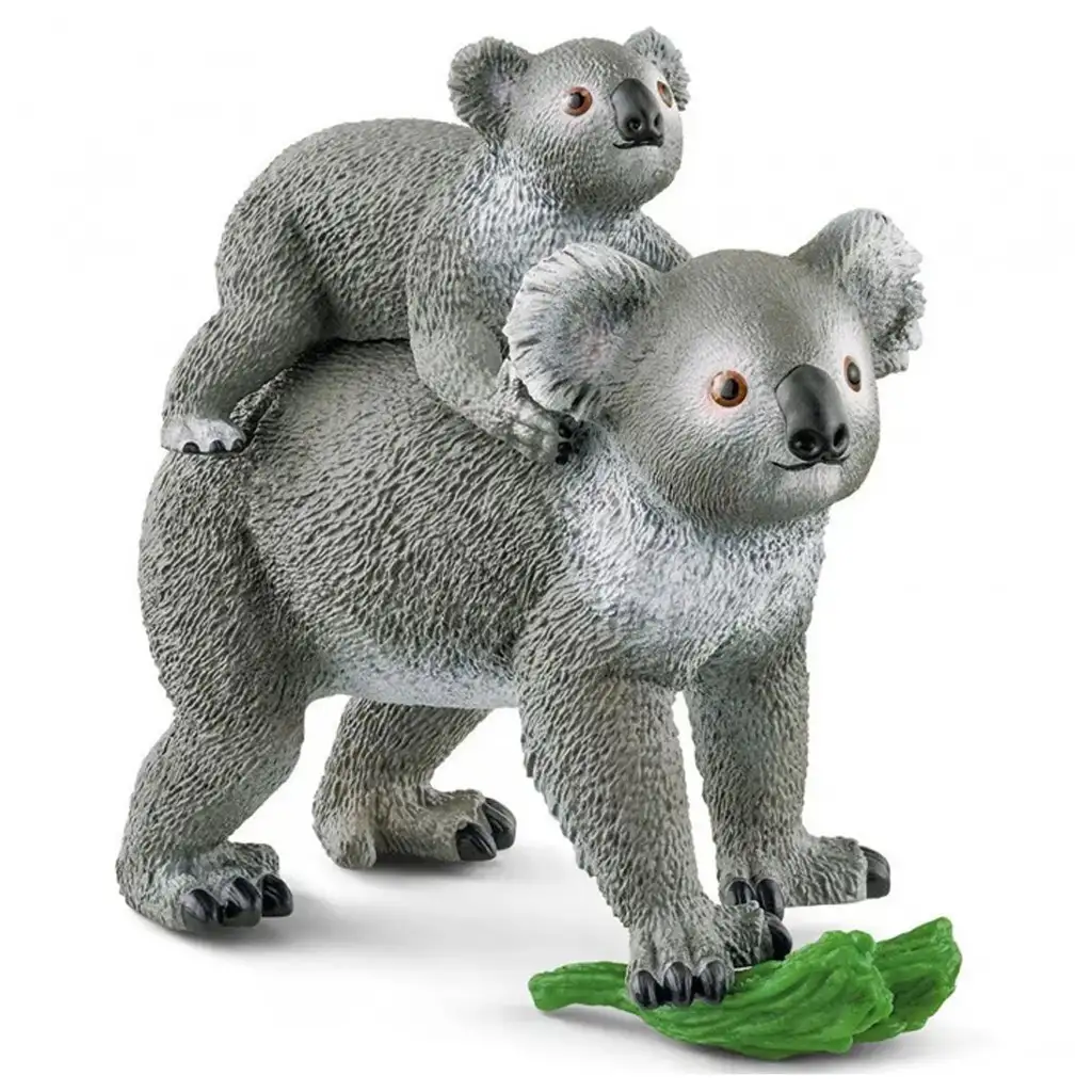 imagen de Schleich: Wild Life - Figura de mamá koala y su cría (42566) 2