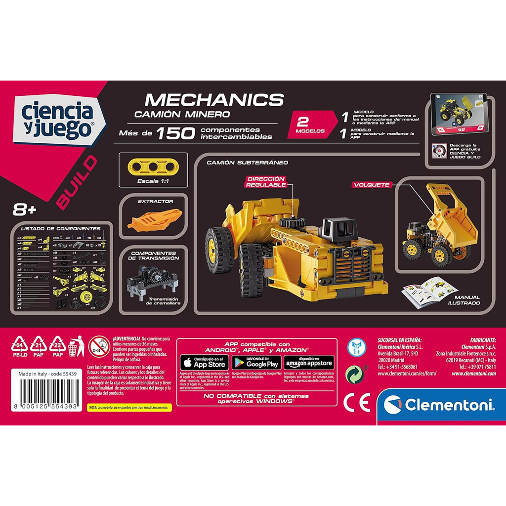 imagen de Science & Play: Set de construcción de camión de minería - Clementoni 3