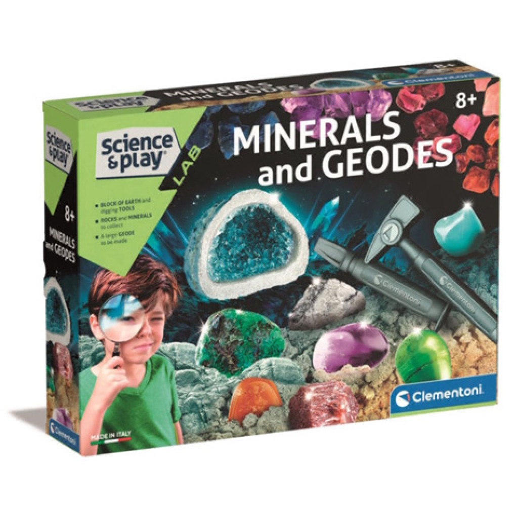 imagen de Science&Play: Set de juego científico de cristales y geodas - Clementoni 1