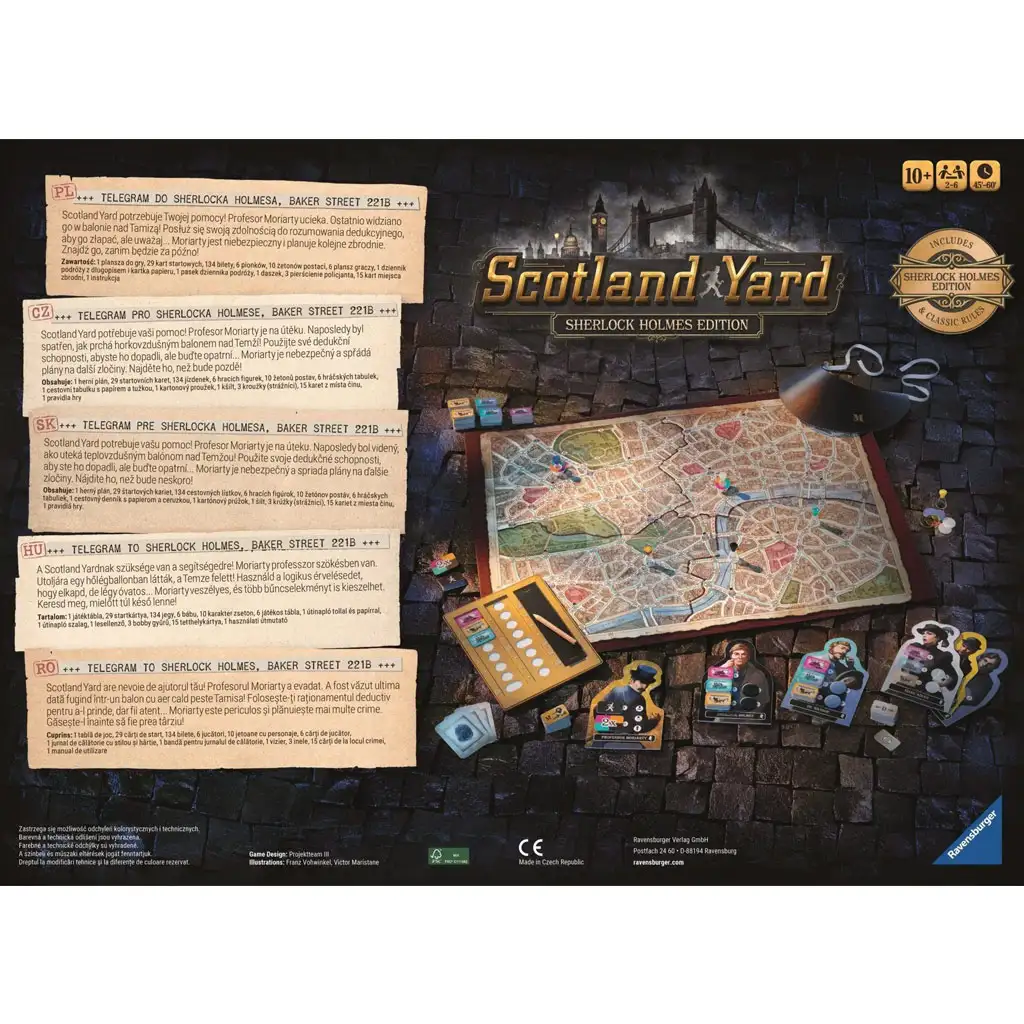 imagen de Scotland Yard juego de mesa - edición Sherlock Holmes - Ravensburger 2