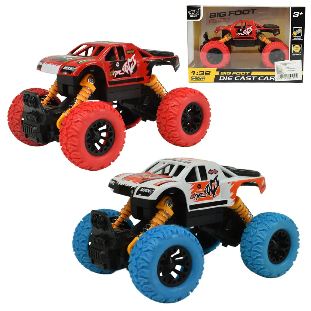 imagen de Serie Big Foot: Coche todoterreno con ruedas de lenticular en dos versiones de 13 cm 1