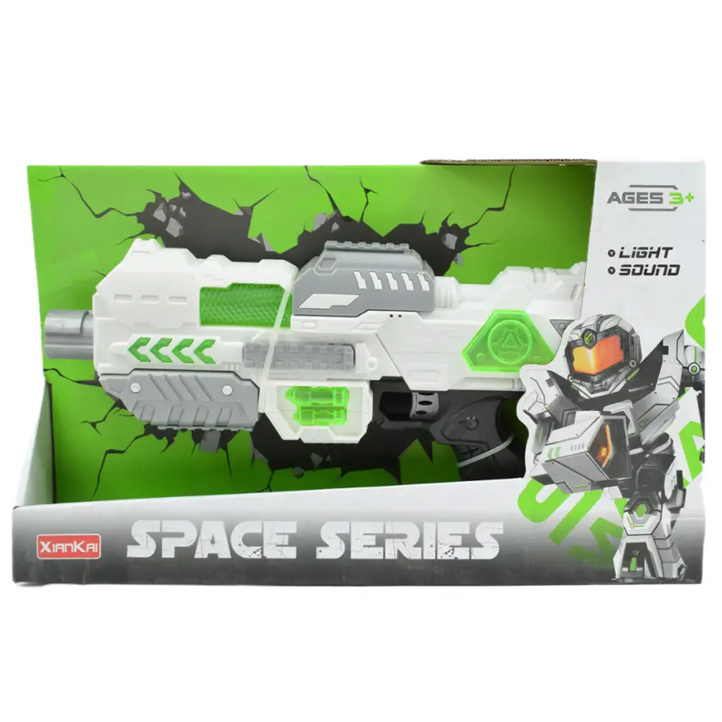 imagen de Serie Espacial: Arma espacial con soporte, luz y sonido 40cm 4